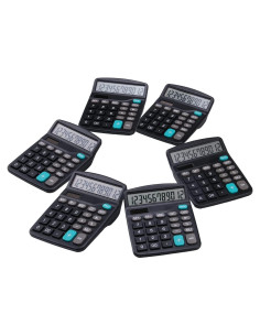 Calculadora de Escritorio Lichamp DCP-0526BK 12 Dígitos Solar