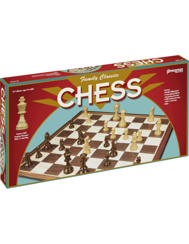 Juego de Ajedrez Clásicos Familiares Pressman - Tablero Plegable