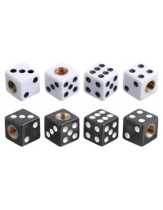 Tapones de Válvula de Neumático Frienda Estilo Dado 8 Pcs