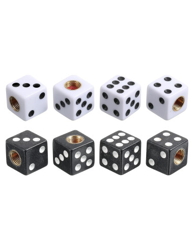 Tapones de Válvula de Neumático Frienda Estilo Dado 8 Pcs