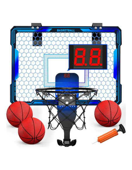 Aro de Baloncesto HYES Mini LED Plegable con Marcador