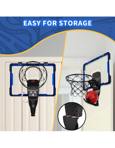 Aro de Baloncesto HYES Mini LED Plegable con Marcador