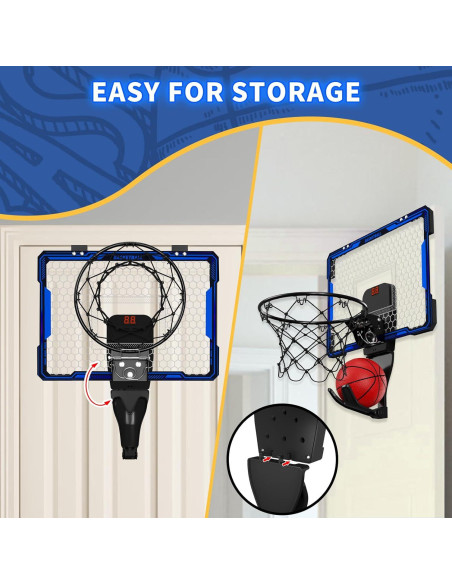 Aro de Baloncesto HYES Mini LED Plegable con Marcador