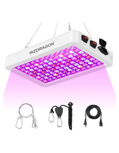Luces de Cultivo LED WZDRAGON BW1000 Espectro Completo 250W