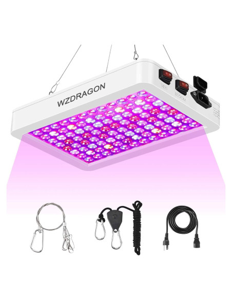 Luces de Cultivo LED WZDRAGON BW1000 Espectro Completo 250W