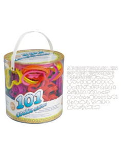 Juego de Cortadores de Galletas Wilton 101 Piezas - Alfabeto y Temas