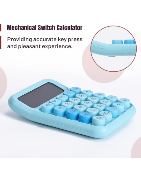 Calculadora Mr. Pen 12 Dígitos Azul con Botones Grandes