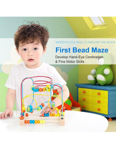 Laberinto de Perlas Timy Juguete Educativo 22.5x22.5cm