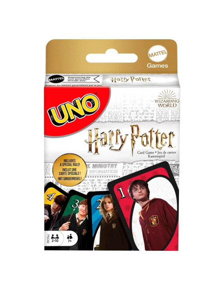 Juego de Cartas UNO Harry Potter Mattel 112 cartas para 2-10 jugadores