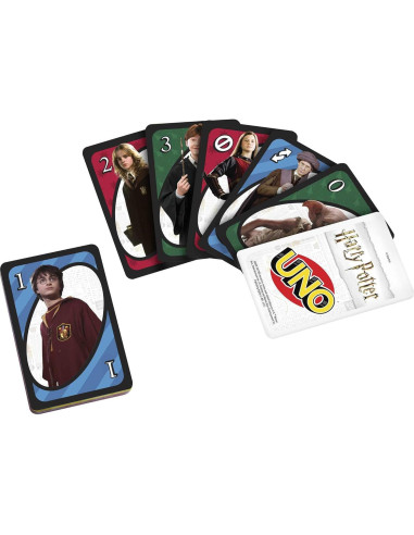 Juego de Cartas UNO Harry Potter Mattel 112 cartas para 2-10 jugadores