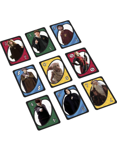 Juego de Cartas UNO Harry Potter Mattel 112 cartas para 2-10 jugadores