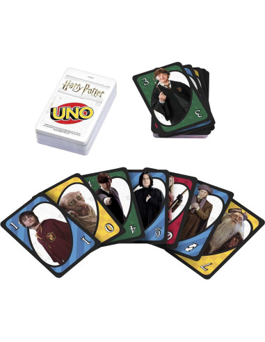 Juego de Cartas UNO Harry Potter Mattel 112 cartas para 2-10 jugadores
