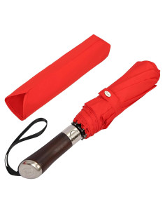 Paraguas Plegable Balios Rojo Vibrante Automático