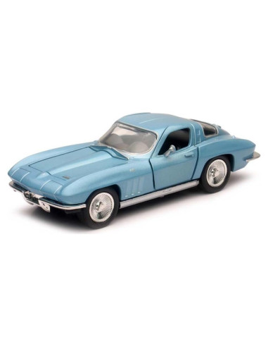 Auto a Escala Chevrolet Corvette 1966 19 cm Azul
