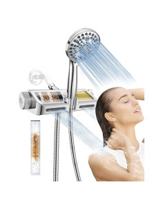 Cabezal de Ducha Filtrado MakeFit 2-en-1 Cromo 10 Modos
