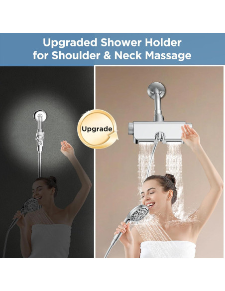 Cabezal de Ducha Filtrado MakeFit 2-en-1 Cromo 10 Modos