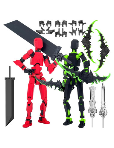 Conjunto de Figuras de Acción T13 Qoopower Robot Articulado