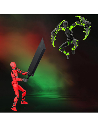 Conjunto de Figuras de Acción T13 Qoopower Robot Articulado