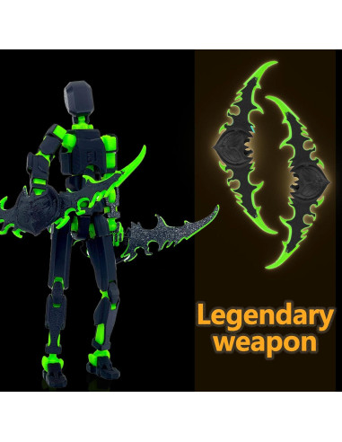 Conjunto de Figuras de Acción T13 Qoopower Robot Articulado