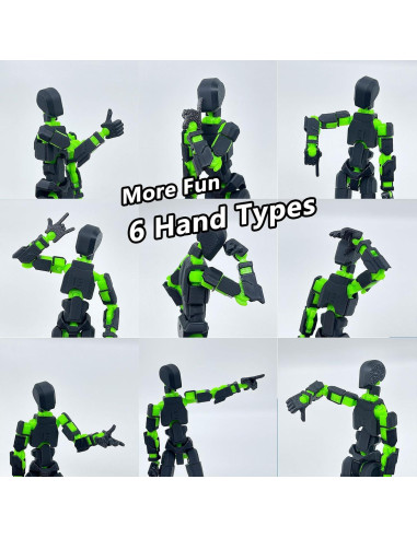 Conjunto de Figuras de Acción T13 Qoopower Robot Articulado