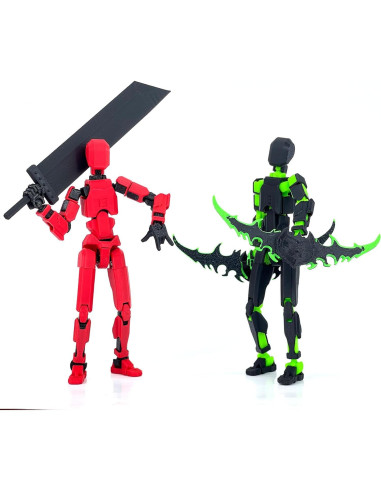 Conjunto de Figuras de Acción T13 Qoopower Robot Articulado