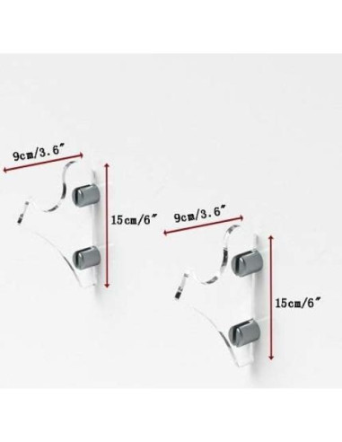 Soporte de Pared para Sables de Luz WANLIAN Transparente