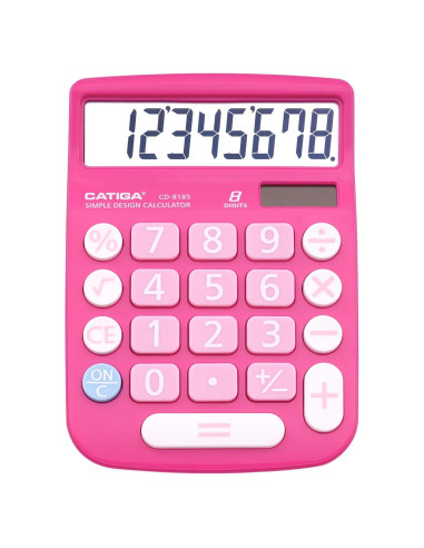 Calculadora de Escritorio CATIGA CD-8185 Solar 8 Dígitos