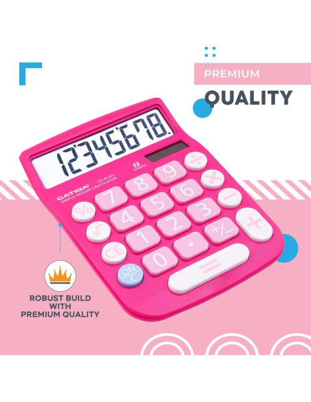 Calculadora de Escritorio CATIGA CD-8185 Solar 8 Dígitos