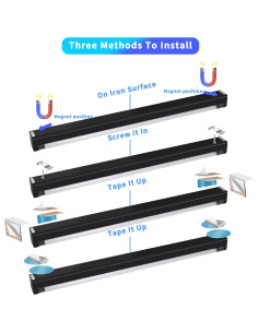 Barra de luz negra LED 10W 1ft THLITURE para fiestas y arte 2