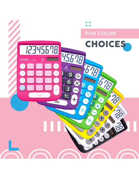Calculadora de Escritorio CATIGA CD-8185 Solar 8 Dígitos