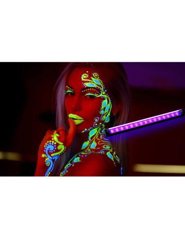 Barra de luz negra LED 10W 1ft THLITURE para fiestas y arte