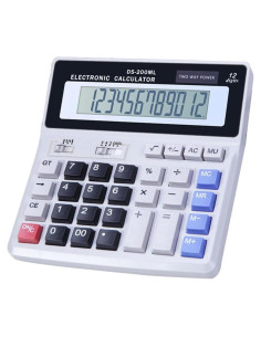 Calculadora de Escritorio Podokas 12 Dígitos Pantalla Grande