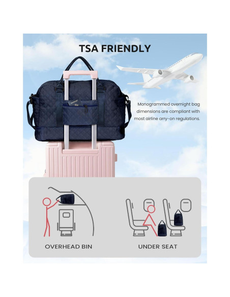 Bolso de Fin de Semana Personalizado Letra D con Compartimento