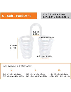 Dilatador Nasal Anti-Ronquidos Mobi Lock - Paquete de 12 Pequeño 2