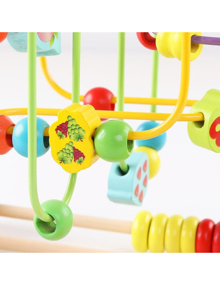 Juguete de Madera QZMTOY Laberinto de Perlas Educativo