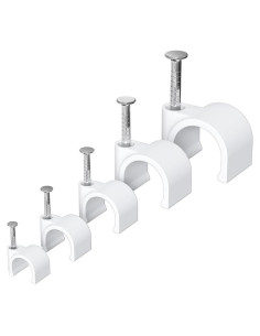 Clips de Cable Ancho Jadaol 250 Piezas 4-10mm para Organización