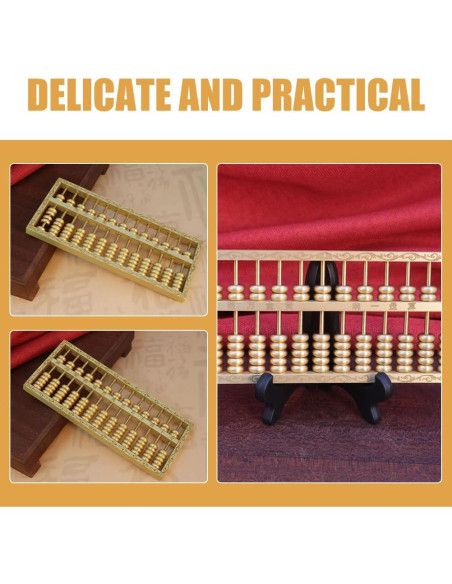 Ábaco de Latón Feng Shui 15x6cm Decoración para Hogar