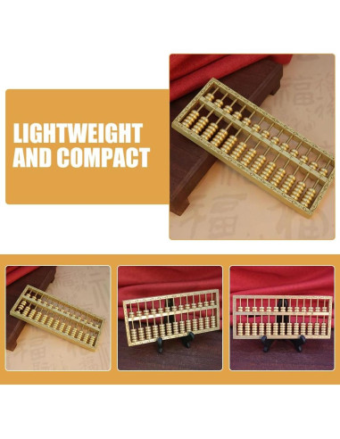 Ábaco de Latón Feng Shui 15x6cm Decoración para Hogar