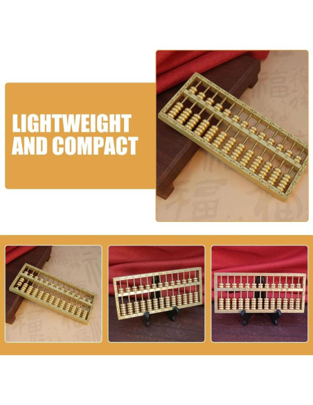 Ábaco de Latón Feng Shui 15x6cm Decoración para Hogar