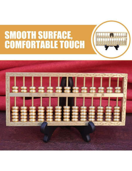 Ábaco de Latón Feng Shui 15x6cm Decoración para Hogar