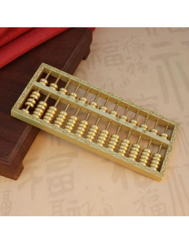 Ábaco de Latón Feng Shui 15x6cm Decoración para Hogar