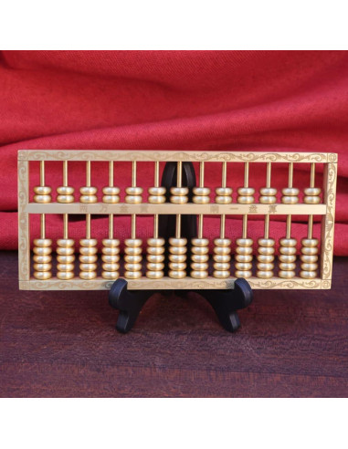 Ábaco de Latón Feng Shui 15x6cm Decoración para Hogar