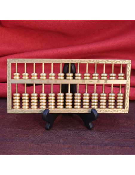 Ábaco de Latón Feng Shui 15x6cm Decoración para Hogar