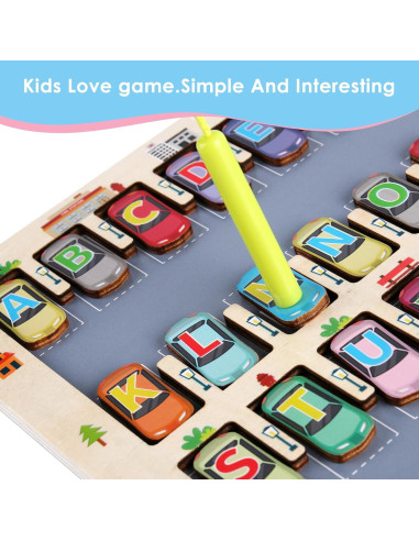 Rompecabezas Magnético de Letras Nashrio 30x30 cm Educativo