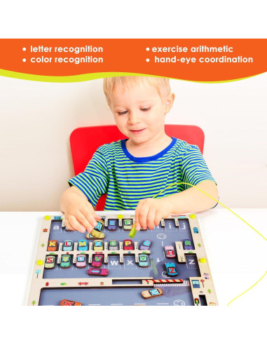 Rompecabezas Magnético de Letras Nashrio 30x30 cm Educativo