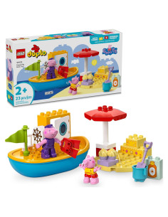 LEGO DUPLO Peppa Pig Viaje en Barco Juguete Acuático 23 Piezas