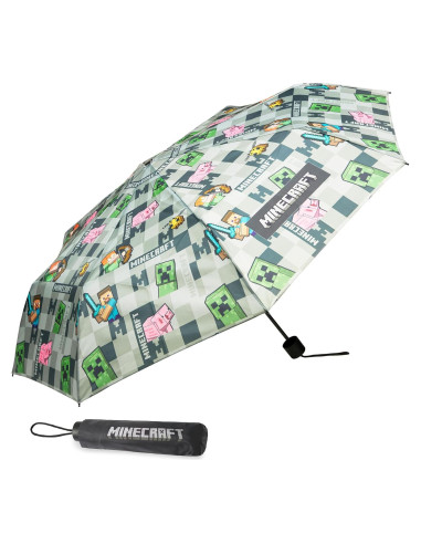 Sombrilla Plegable Minecraft para Niños - Compacta y Ligera