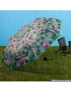 Sombrilla Plegable Minecraft para Niños - Compacta y Ligera 2
