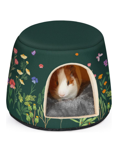 Cama 2 en 1 para Cobayas Glittme - Escondite Lavable 30 cm
