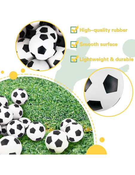 30 Pelotas de Fútbol Rebotadoras Xeehwb 27mm para Estrés